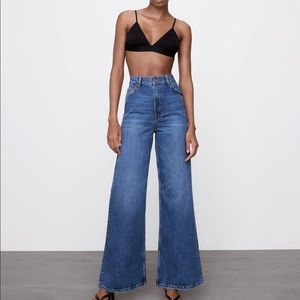 zara wide leg jeans